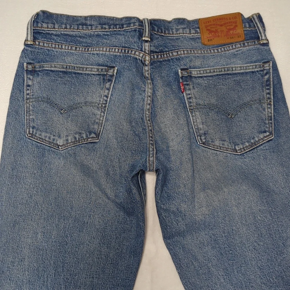 Levi's 511 Slim Fit Light Blue‎ Wash Mens Jeans Size 36